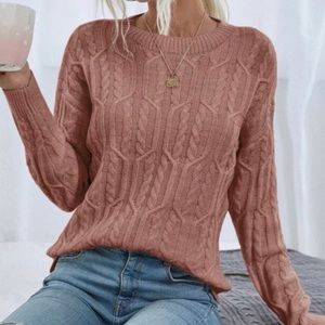 pink sweater